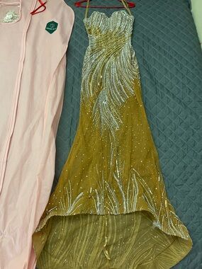 natalya corset off the shoulder satin midi dress Natalya Olive Satin Corset Midi Dress